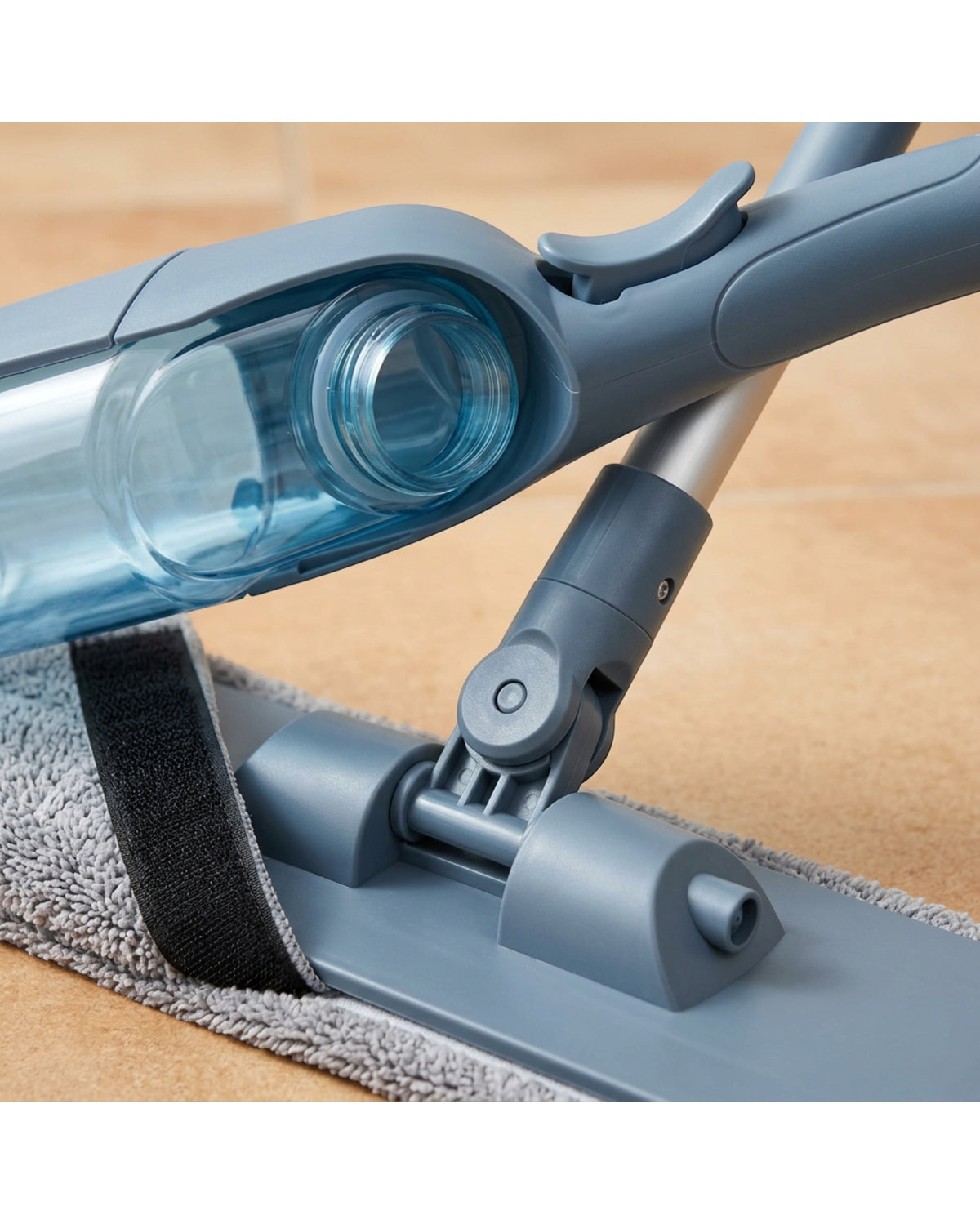 Ybdfp Flat Spray Mop with 600 ml Bottle and Two Pads Slate Blue - Detail view