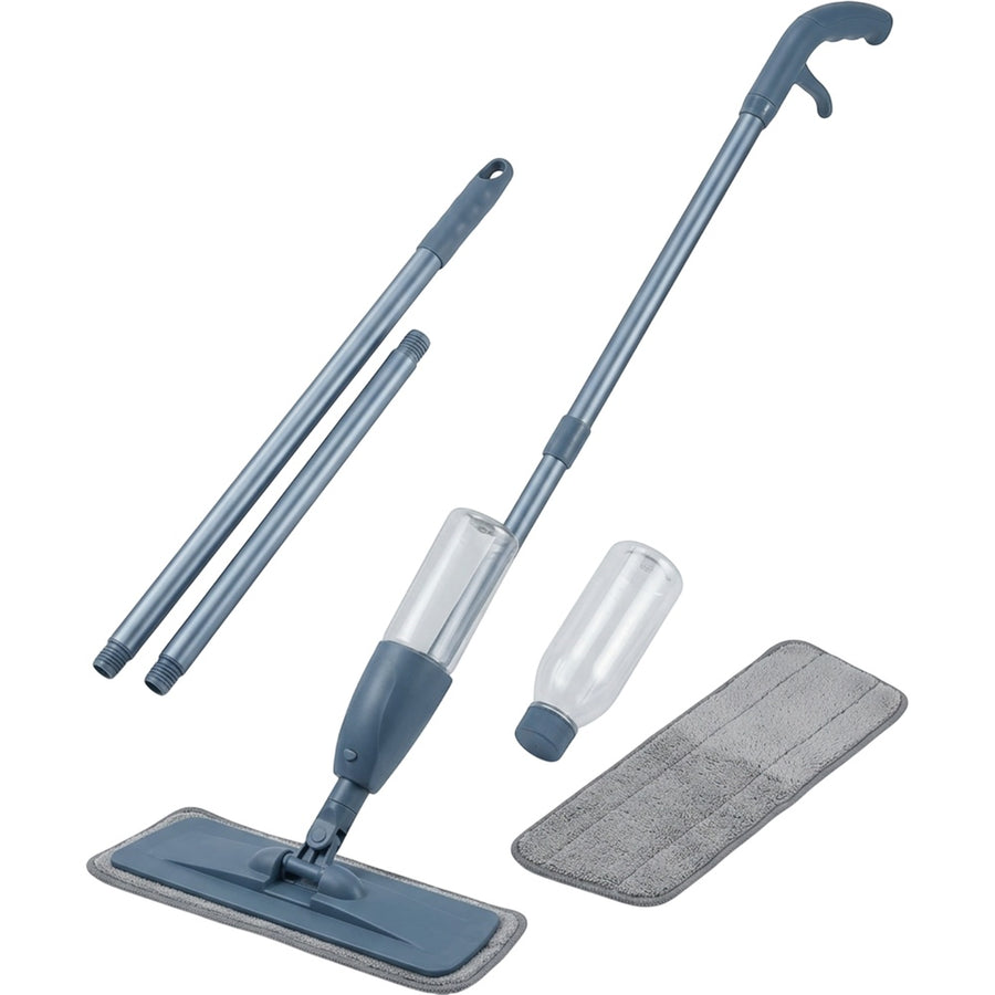 Ybdfp Flat Spray Mop with 600 ml Bottle and Two Pads Slate Blue