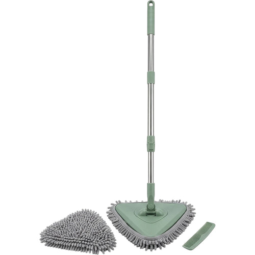 Ybdfp Triangular Chenille Dust Mop with Telescoping Handle Sage - Product view